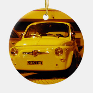 Fiat 500 Abarth. Julgransprydnad Keramik