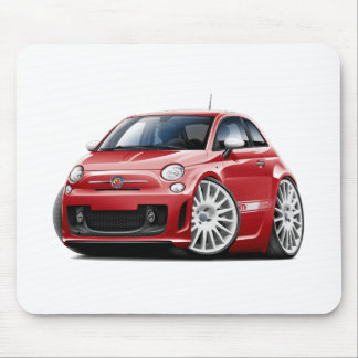 Fiat 500 Abarth röd bil Musmatta