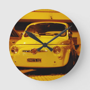 Fiat 500 Abarth. Rund Klocka