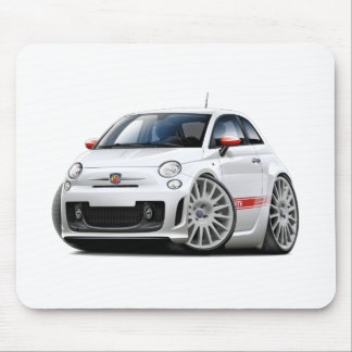 Fiat 500 Abarth vitbil Musmatta