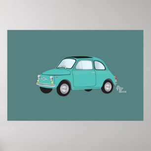 Fiat 500 affisch