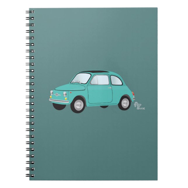 Fiat 500 anteckningsbok (Framsidan)