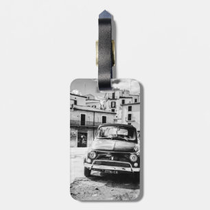 Fiat 500 bagagemärkre, klassikeritalienarebil bagagebricka
