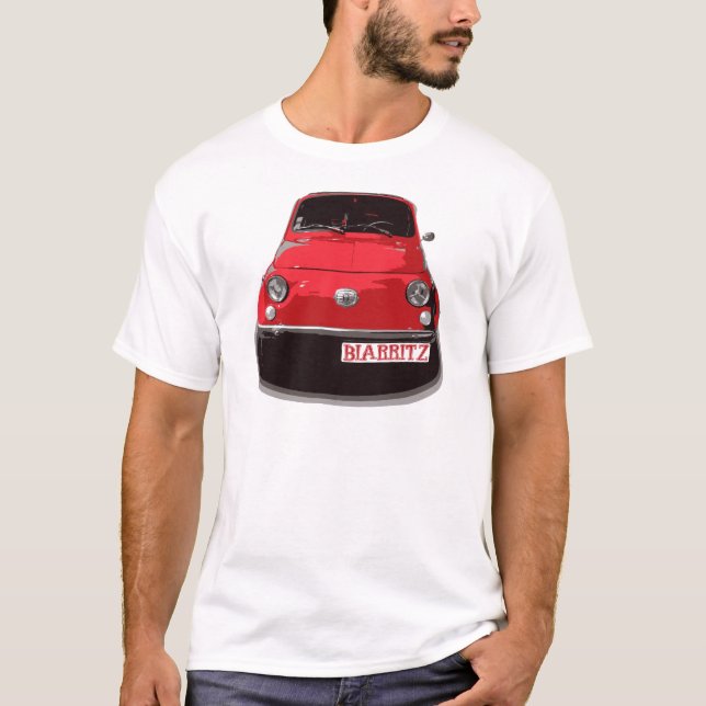 Fiat 500 Biarritz T-shirt (Framsida)