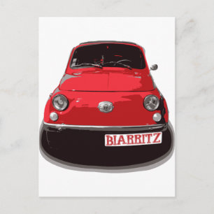 Fiat 500 Biarritz Vykort