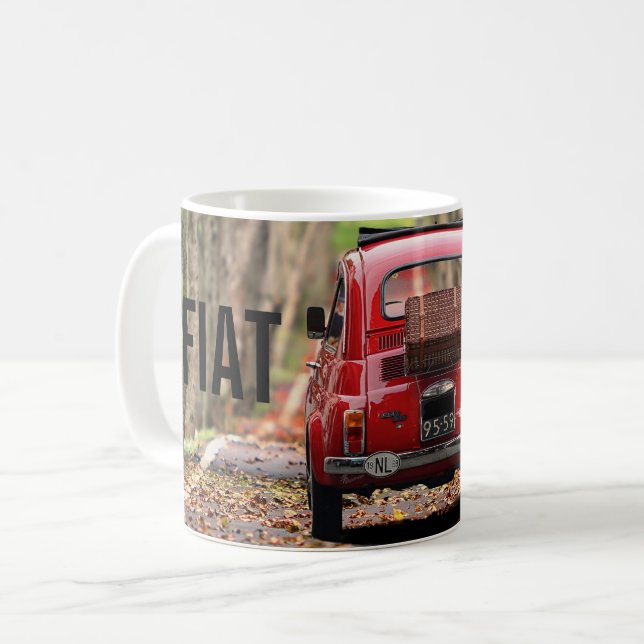 Fiat 500 bil kaffemugg (Framsida vänster)