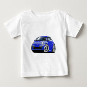 Fiat 500 blåttbil t-shirt