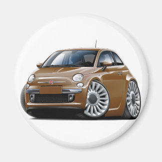 Fiat 500 Brun bil Magnet