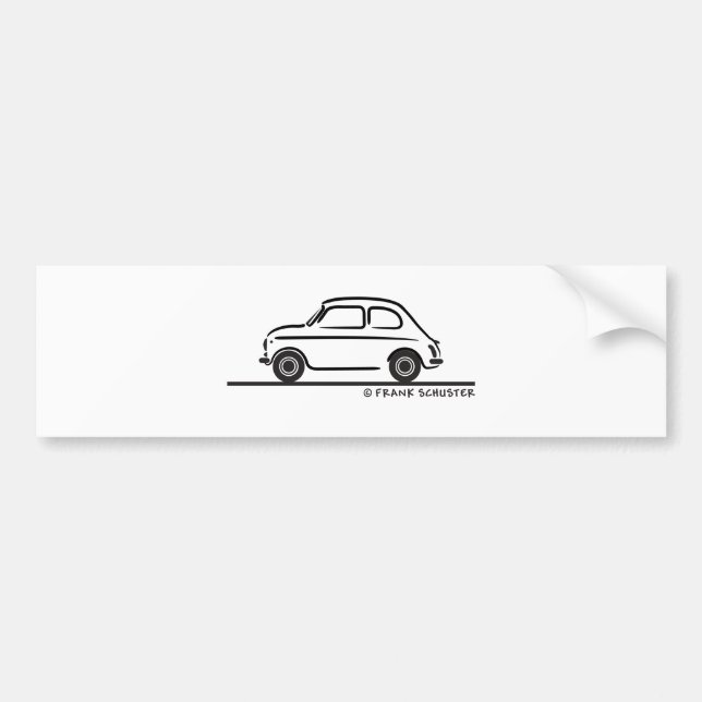 Fiat 500 Cinquecento Bildekal (Framsidan)
