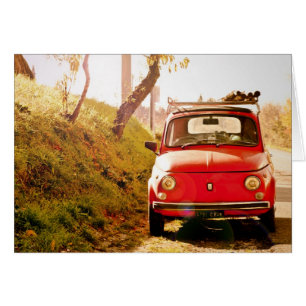 Fiat 500, Cinquecento i Italien Hälsningskort
