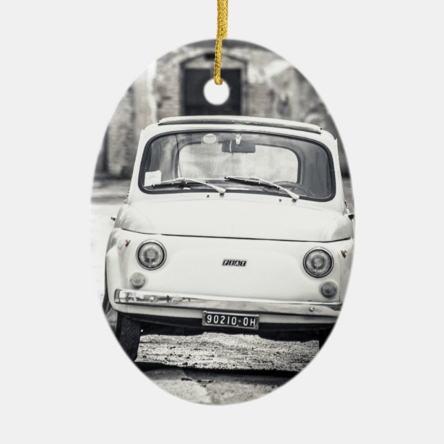 Fiat 500, Cinquecento i italien Julgransprydnad Keramik (Framsidan)