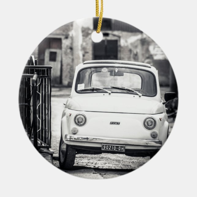Fiat 500, Cinquecento i italien Julgransprydnad Keramik (Framsidan)