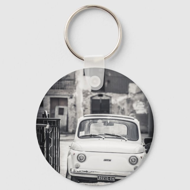 Fiat 500, Cinquecento i Italien Nyckelring (Framsida)