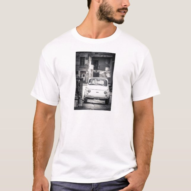 Fiat 500, Cinquecento i italien Tee Shirt (Framsida)