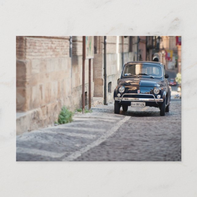 Fiat 500, Cinquecento i Italien Vykort (Framsida)