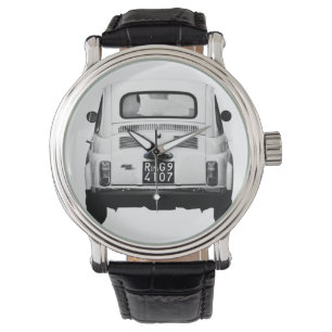 Fiat 500 Cinquecento i Rom, Italien, klocka