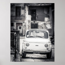 Fiat 500, Cinquecento, in Italien Poster