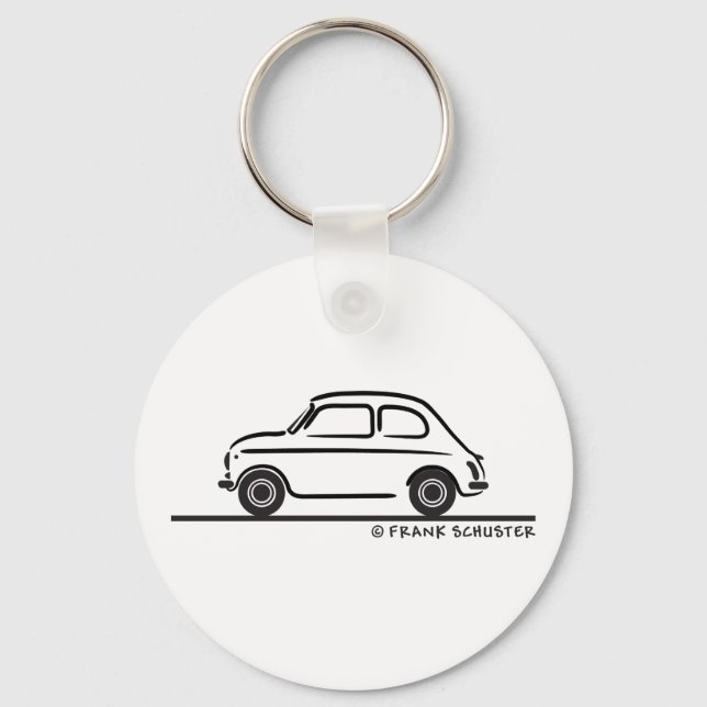 Fiat 500 Cinquecento Nyckelring (Framsida)