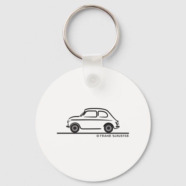 Fiat 500 Cinquecento Nyckelring (Framsida)