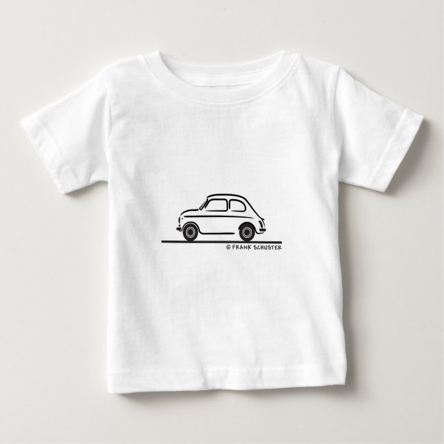 Fiat 500 Cinquecento Tee Shirt (Framsida)
