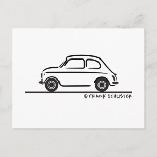 Fiat 500 Cinquecento Vykort