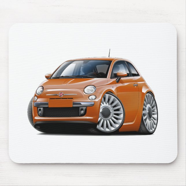 Fiat 500 förkopprar bilen musmatta (Framsidan)