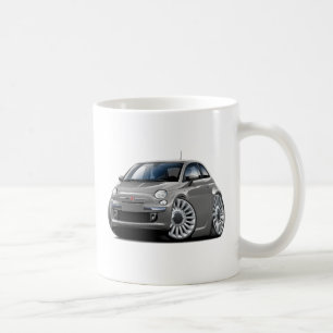 Fiat 500 grå färgbil kaffemugg