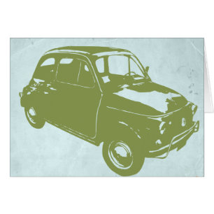 Fiat 500 hälsningskort