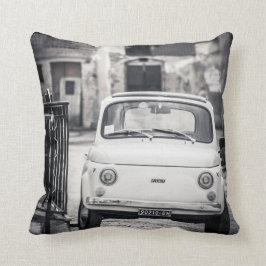 Fiat 500 i italien, klassikerbil dämpar kudde