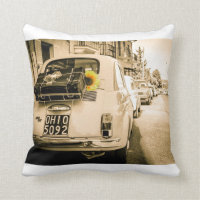 Fiat 500 i italien, klassikerbil, kudder, dämpar
