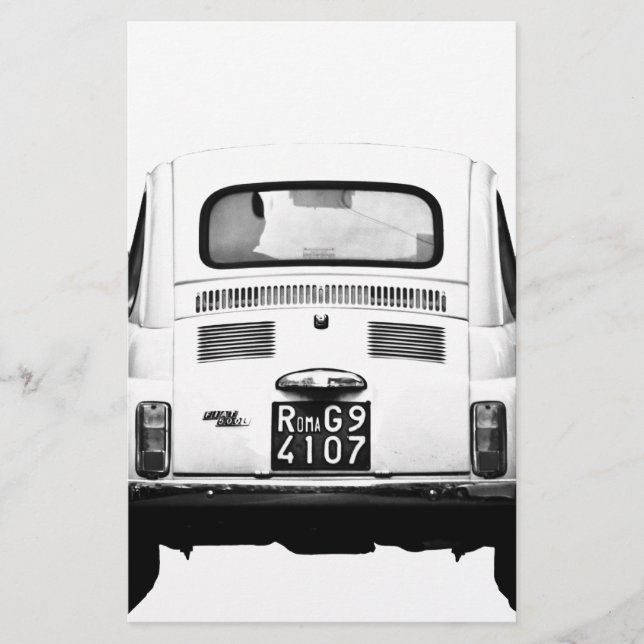 Fiat 500 i Rom, Italien. (Framsida)