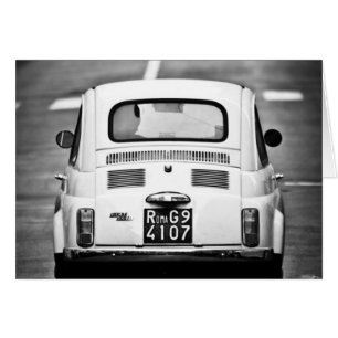 Fiat 500 i Rom, Italien Hälsningskort