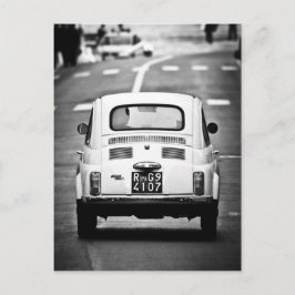 Fiat 500 i Rom, Italien Vykort