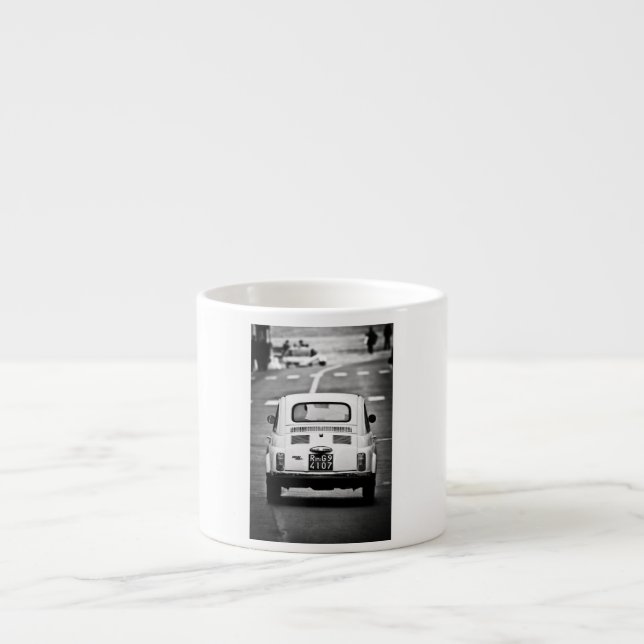 Fiat 500 i Rome espressomugg (Framsidan)