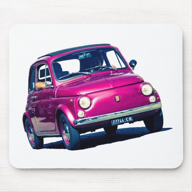 Fiat 500 i Rome, italien Musmatta (Framsidan)
