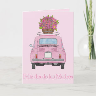 Fiat 500 i spanska Lycklig Kort