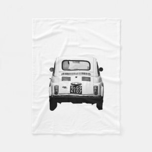 Fiat 500, italien, ullfiltvintage car fleecefilt