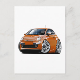 Fiat 500 Kopparbil Vykort