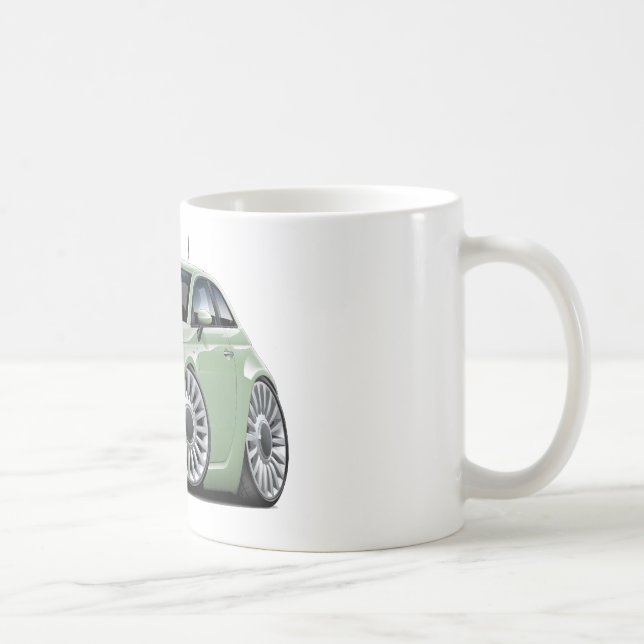 Fiat 500 Lt Göra grön Bil Kaffemugg (Höger)