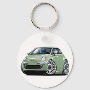 Fiat 500 Lt Göra grön Bil Nyckelring