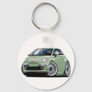 Fiat 500 lt Grönt-bil Nyckelring