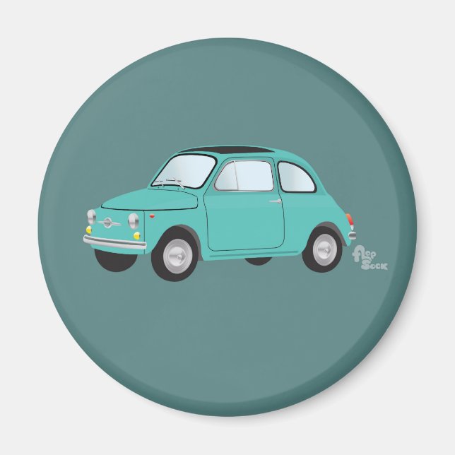 Fiat 500 Magnet (Framsidan)