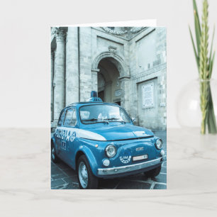 Fiat 500 polisbil i italien kort