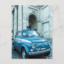 Fiat 500-polisbil i Italien Vykort