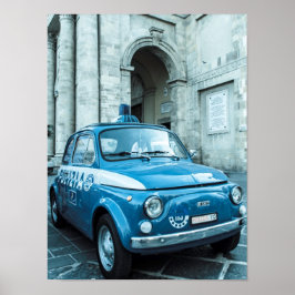 Fiat 500-polisbilen Poster, Cinquecento, i Italien Poster