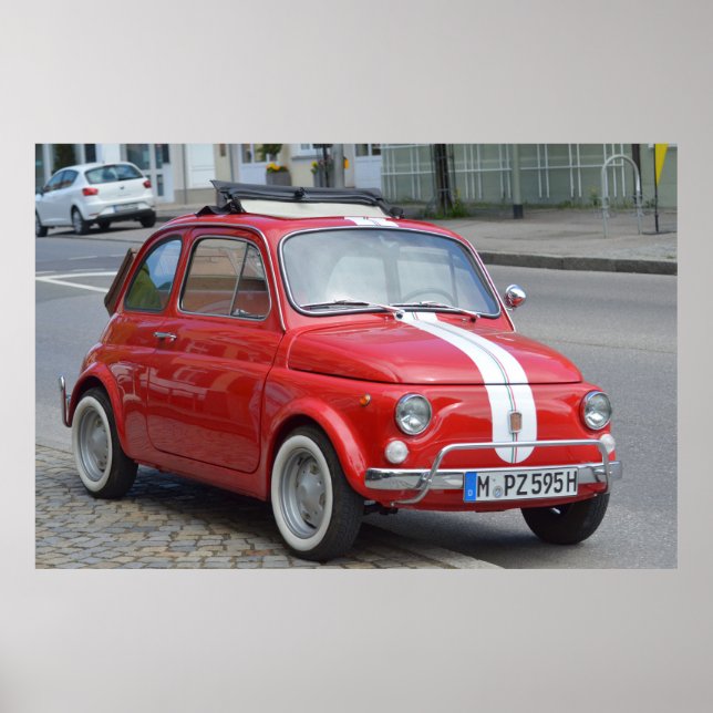 Fiat 500 poster (Framsidan)