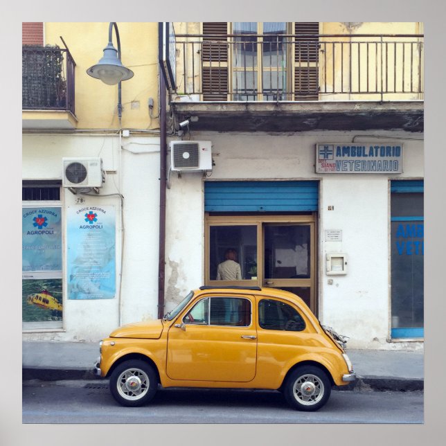 Fiat 500 poster (Framsidan)