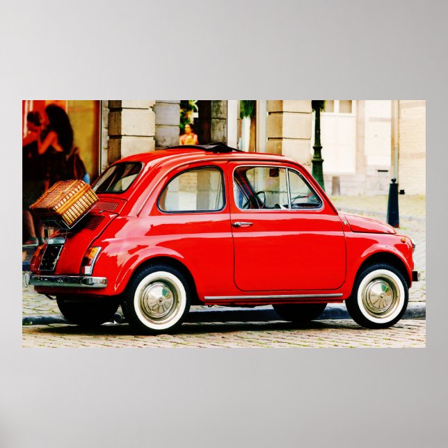 Fiat 500 poster (Framsidan)