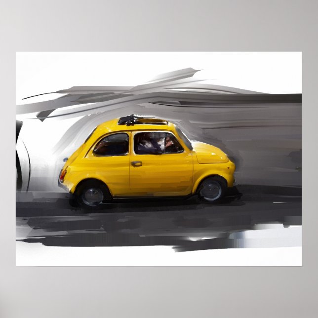 fiat 500 poster (Framsidan)