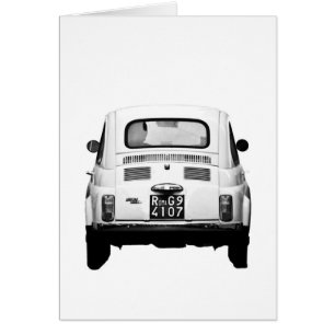 Fiat 500 Rome Hälsningskort